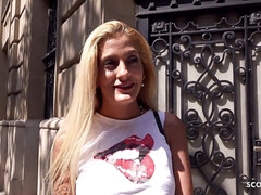 Grosse bite, Queue, Allemand, Hard, Fille latino, Public, Maigrichonne