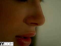 Anal, Brunette brune, Doigter, Hard, Orgasme, Chatte, Lécher le sphincter, Jarretelles