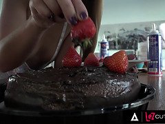 Alexis Crystal, Lilu Moon & Sabrisse get wild with toys in hot threesome with Foxy Foodies!