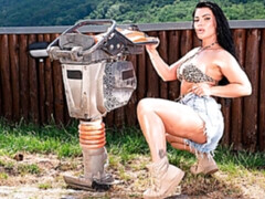 ベッドルーム, デカ尻, デカチン, デカパイ, フェラチオ, 茶髪の, バック, 淫乱熟女