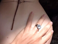 Amateur, Grosse bite, Brunette brune, Tir de sperme, Hd, Italienne, De plein air, Public