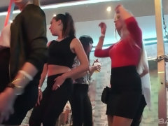 ブロンド, 茶髪の, イく瞬間, ヨーロピアン, 顔射, グループ, 現実, タトゥー