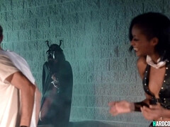 Tussi, Grosse titten, Blasen, Schwarz, Hardcore, Latina, Pornostars, Flotter dreier