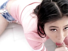 Asiatique, Sucer une bite, Poilue, Adolescente