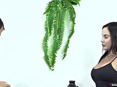 アナル, デカチン, 茶髪の, Hd, ラティーナ, 熟年, 淫乱熟女, 妻