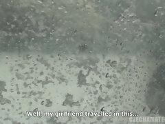 美女, 気狂い, カワイイ, チェコ, 言葉責め, 露出狂, キス, オマンコ