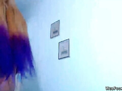 素人, ブロンド, 自家製, シゴき, 一人, ウェブカメラ