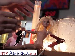 Grosser arsch, Grosser schwanz, Grosse titten, Blondine, Handjob, Hd, Schreiend, Titten