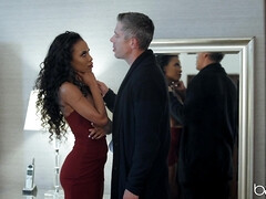 69, ベッドルーム, フェラチオ, エロティック, ヨーロピアン, 開帳, 自然山雀, オッパイの