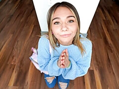 Gros cul, Grosse bite, Blonde, En levrette, Seins naturels, Pov, Adolescente, Nénés