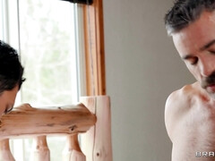 Busty porn stars Luna Star and Abigail Mac in 4way hard-pounding orgy