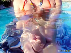 Milf Crashes Pool Party