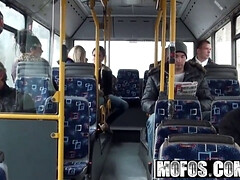 Lindsey Olsen gets her tight ass drilled on public bus - Mofos