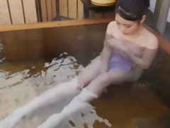 Adorable buxomy Japanese huzzy