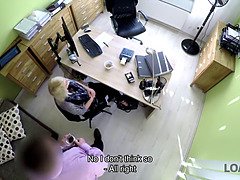 Arsch, Vorstellungsgespräch, Blondine, Hd, Milf, Geld, Büro, Stiefmutter