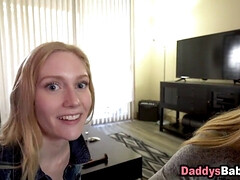 Blonde, Sucer une bite, Gorge profonde, Hd, Masturbation, Fils, Suçant, Plan cul à trois