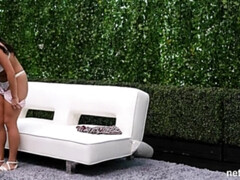 Arsch, Grosser arsch, Blasen, Braunhaarige, Schmuddelige sprache, Frau, Behaart, Orgasmus