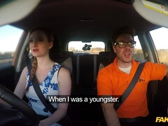 Amateur, Chica, Coche, Sucio, Europeo, Pajear, Realidad, Pelirrojo