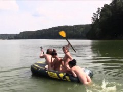 Europees, Groep, Hd, Lesbisch, Buiten, Tiener