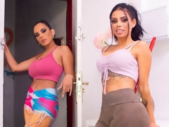 デカ尻, フェラチオ, バック, 女 人男 人, 手コキする, ハメ撮り, 三人, オッパイの