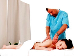 Lusty babe with shaved pussy Baby Bamby likes the cowgirl pose