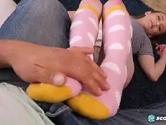 Tight Blonde Ali Novak Goes from Foot-Play to Fucking