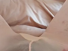 女装男装, イく瞬間, ヒール, 下着, オナニー, パンティ, 穴開きパンティ, シーメール