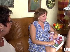 Schönheit, Vollbusig, Geile alte tussi, Milf, Muschi, Schreiend, Stiefmutter, Flotter dreier