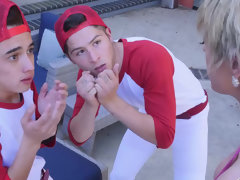 Cougar milf Dee Williams gets tag teamed by two young baseball players