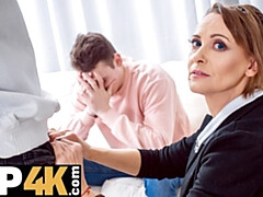 フェラチオ, お婆さん, 熟年, お金, オマンコ, ロシア人, ストッキング, 教師