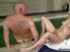 Lil', brown-haired, granddad