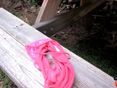 Amerikaans, Pijpbeurt, Bruinharig, Lul, Buiten, Doordringend, Gezichtspunt, Bekijker