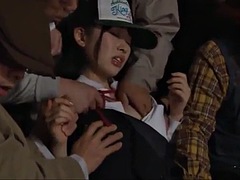 乱交, ハードコア, 日本人, 公共, ティーン, オッパイの