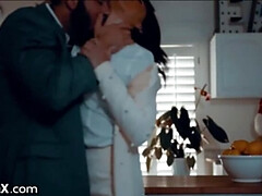 Stellung 69, Blasen, Braunhaarige, Kehlenfick, Hundestellung, Erotisch, Natürlichen titten, Nass