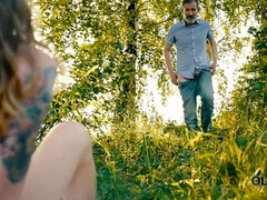 Stellung 69, Arsch, Grosse titten, Blasen, Paar, Lecken, Muschi, Titten