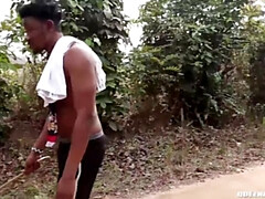 Asiático, Gorda, Tetas grandes, Corridas, Estilo perrito, Ébano, Al aire libre, Sexo fuerte