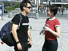 18 años, Amateur, Anal, Culo, Al aire libre, Público, Flaco, Adolescente