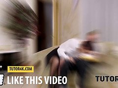 Sucer une bite, Hard, Mature, Russe, Jarretelles, Professeur, Nénés