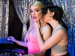 Cul, Blonde, Doigter, Embrassement, Léchez, Masturbation, Chatte, Adolescente