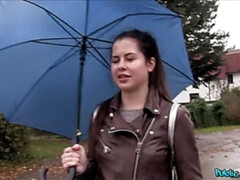 Kont, Pijpbeurt, Sperma shot, Hondjeshouding, Sperma in gezicht, Buiten, Gezichtspunt, Openbaar