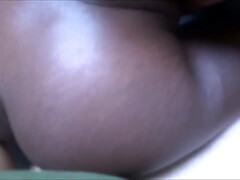 Nana, Noire, Sucer une bite, Tir de sperme, Noir ébène, Hard, Interracial, Pov