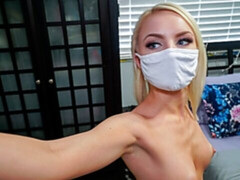 Good small-tit angel Alice Pink fucked in the cowgirl pose