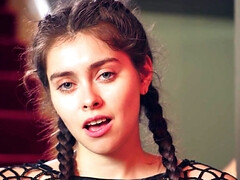 Brunette brune, Femelle, Doigter, Masturbation, Orgasme, Collant, Russe, Adolescente