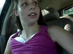 Amateur, Gros cul, Gros seins, Brunette brune, Voiture, Masturbation, Dénudage, Adolescente
