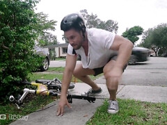 デカパイ, フェラチオ, 巨乳な, カップル, ラティーナ, 淫乱熟女, 自然山雀, オッパイの