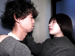 Making out in the elevator on the way to the bedroom