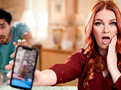 Chambre à dormir, Gros cul, Grosse bite, Sucer une bite, En levrette, Léchez, Chatte, Rousse roux