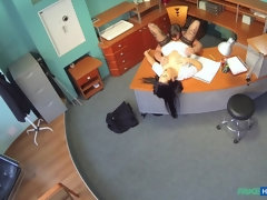 Leie, Arzt, Hundestellung, Fingern, Handjob, Krankenschwester, Büro, Spanner