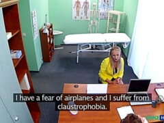 Médecin, Lesbienne, Léchez, Infirmière, Bureau, Chatte, Uniforme, Voyeur
