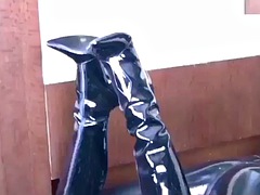 Noire, Brunette brune, Noir ébène, Fétiche, Latex, Pov